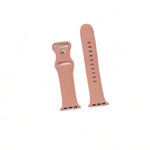 NWOT Dusty Pink Silicone Apple Watch Band 38-40mm - Picture 1 of 5